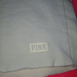 PINK VS Women's Light Yellow Sweat Shorts Size XL Drawstring Pockets